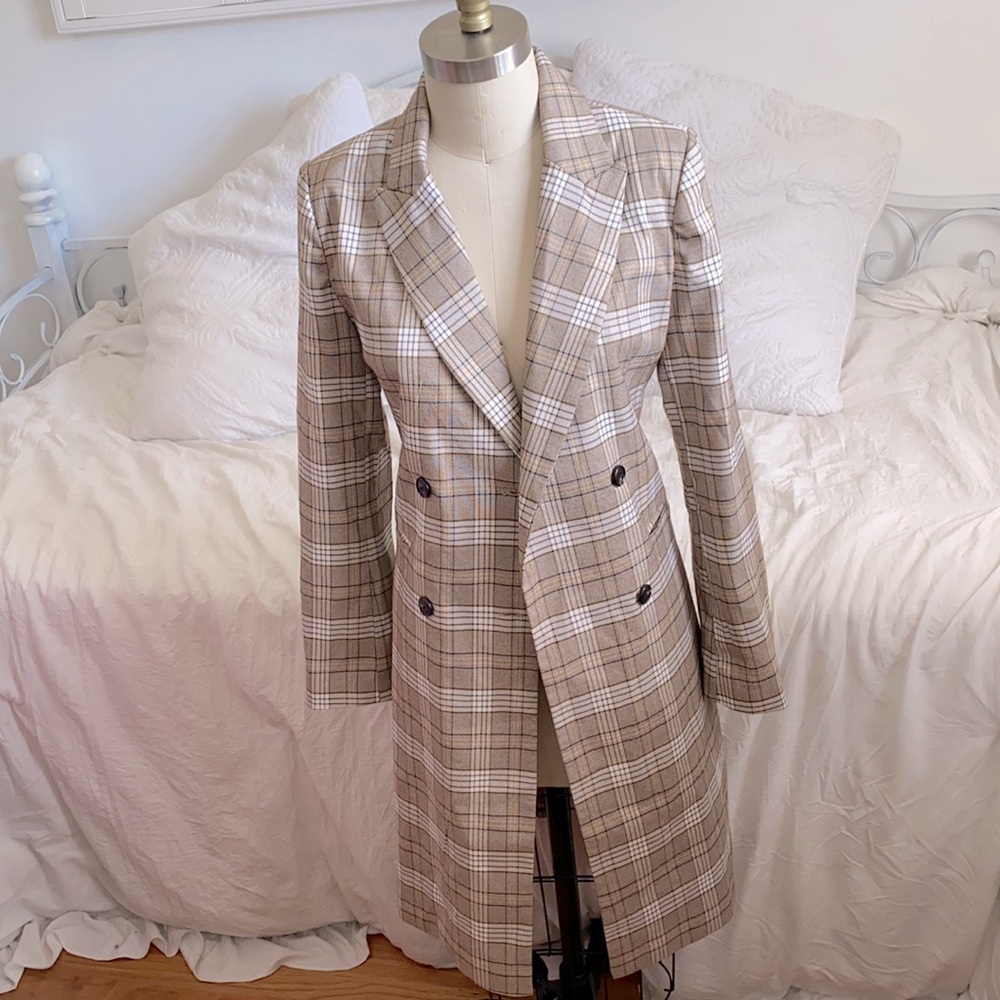 Lulus plaid trench